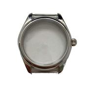 LORIER Cassa orologi 44 mm acciaio argento lucido Watch Case Fit 6497/6498 movimento 0358 cassa dell'orologio, un colore, misura unica, Moderno