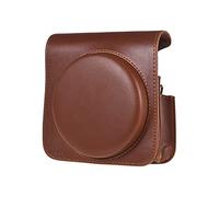 LORIER Cassa protettiva della fotocamera PU. Borsa in pelle for tracolla regolabile Accessorio for fotocamera adatto for Fujifilm Instax Square SQ6 Borsa fotografica (Color : Light G)