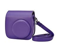 LORIER Classico retro. PU. Cinturino for fotocamera in pelle Borsa a tracolla copertura protettiva Coperchio protettivo for fotocamera adatto for Polaroid Fit for Fujifilm Mini 8 8+ 9 Borsa fotografic