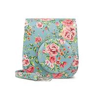 LORIER Sacchetto della macchina fotografica Del Fiore di Cuoio DELL'UNITÀ di elaborazione Mini Pellicola Fotocamera Borsa A Tracolla Custodia Protettiva Custodia Protettiva Fit for Fujifilm Fit for Mi