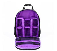 LORIER Video zaino all'aperto impermeabile for borsa for fotocamera Dslr. Borsa for fotocamera adatta for Nikon Fit for Canon Borsa fotografica (Color : Purple With tripod)