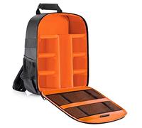 LORIER Zaino for la protezione impermeabile e antiurto della fotocamera, adatto for SLR/digitale SLR/batteria dell'obiettivo della fotocamera mirrorless Borsa fotografica (Color : Oranje)