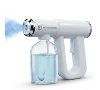 L'originale macchina disinfettante nebulizzatore - Spray disinfettante professionale - Atomizzatore elettrostatico ULV e pistola a vapore nano - Pistola a spruzzo ricaricabile da barbiere con luce blu