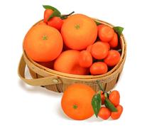 Lorigun 9 Pezzi di Arance Finte, Arance Artificiali Frutta Decorazione Arance Finte Realistico per la Decorazione Vassoio Ciotola di Frutta, Arance Festa Decorazione, Arancio Cucina Decorazione