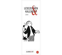 Loriot Segnalibro & Calendario 2024. La piccola attenzione perfetta per Natale. Prima calendario, poi segnalibro con motivi umoristici di Loriot