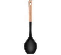 LorisArm Cucchiai da cucina grandi. Cucchiaio da portata in silicone resistente al calore da 31,8 cm, antiaderente Utensili da cucina con manico in legno cucchiaio in gomma per mescolare, mescolare