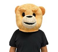 Lormaka Teddy Bear Costume Orso Mascotte Testa Peluche Animale Maschera Adulto Halloween Dress