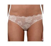 LORMAR 1 Pezzo Brasiliana Donna Prestige in Pizzo Elasticizzato, Noisette 5/XL