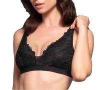 LORMAR 1 Pezzo di Reggiseno Senza Ferretto Vela Wing 403L Donna, Coppa Estraibile Nero 4C