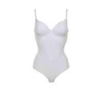 LORMAR Body Donna Imbottito Mousse, Microfibra Modellante Snellente con Ferretto, Coppe Stretch, Spalline Larghe, Effetto Naturale - Colori Vari(Bianco, 3C)