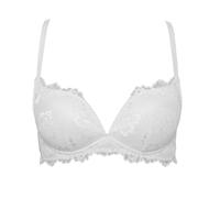 LORMAR Desiderio Pizzo Reggiseno Donna Push Up Senza Ferretto in Pizzo Coppa B