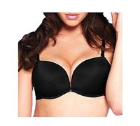 LORMAR Reggiseno Balconcino Double Liscio Coppe Super Push UP 2 Taglie in più