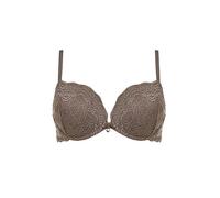 LORMAR Reggiseno Balconcino Double Pizzo Coppe Super Push UP 2 Taglie in più