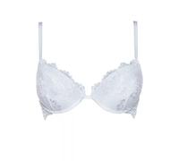 Lormar - Reggiseno balconcino pizzo MyClass da donna preformato imbottito con ferretto spalline sottili chiusura sel retro Class - Noisette / B / 4