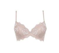 LORMAR Reggiseno Balconcino Prestige in Pizzo con Coppe B Push up Invisibili in Gel e Spalline Staccabili. Disponibile nei Colori Bianco, Nero e Noisette