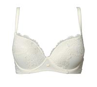 LORMAR Reggiseno Donna Plunge Saten Balconcino in Pizzo con Ferretto