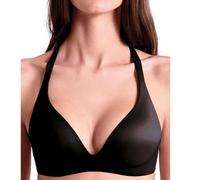 LORMAR Reggiseno donna triangolo imbottito senza ferretto 01430L (Nero, 3B)