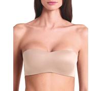LORMAR Reggiseno Fascia Senza Ferretto Feel 1434 Microfibra Effetto Seta, Coppe Supersoft Invisibili, Spalline Staccabili - Talco Shine, 4B