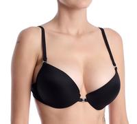Lormar reggiseno multiposizione push-up joker 18 in microfibra nero - 3