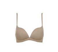 LORMAR Reggiseno Push Up Desiderio Liscio, in Microfibra Senza Ferretto con Coppe Graduate e Scollatura Profonda. Disponibile nei Colori Bianco, Nero e Nudo