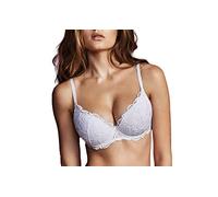 LORMAR Reggiseno push-up Plunge in pizzo frizzante - 5, Bianco
