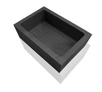 lormuzi 4KG-220ML Kokille in grafite ad alta purezza, forma a barretta di grafite, oro-argento, alluminio, rame, ottone, zinco-piombo, pressofusione