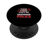Loro là sono grammatica polizia ortografia scrittura PopSockets PopGrip Adesivo