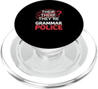 Loro là sono grammatica polizia ortografia scrittura PopSockets PopGrip per MagSafe