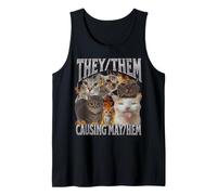 Loro stanno provocando caos - Funny Cat Meme Bootleg Graphic Canotta