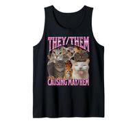 Loro stanno provocando caos - Funny Cat Meme Bootleg Graphic Canotta