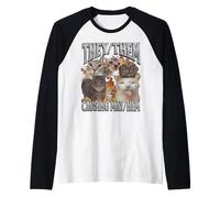 Loro stanno provocando caos - Funny Cat Meme Bootleg Graphic Maglia con Maniche Raglan