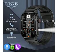 L'orologio intelligente LIGE di nuova generazione ha una batteria ad alta capacità da 370 mAh, oltre 100 modalità sportive, timer per la corsa, monitoraggio del sonno, riproduzione musicale, personali