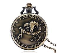 l'orologio, Orologio da tasca retrò, Orologio da tasca da uomoOrologio da tasca da uomo, Nuova collana di orologio da tasca al quarzo scheletrato orribile, Regali for uomo, Orologio da tasca Orologio