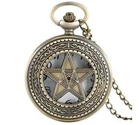 l'orologio, Orologio da tasca retrò, Orologio da tasca meccanico con catena Orologio da tasca Classico vintage con pendente, Orologio da tasca da uomo con catena, Pentagramma Orologio da tasca al quar