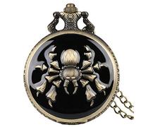 l'orologio, Orologio da tasca retrò, orologio da tasca meccanico con orologio da tasca a catena Orologio classico vintage con ciondolo, design a ragno in bronzo Orologio da tasca al quarzo cacciatore