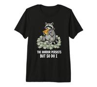 Lorrore persiste, ma Anche io Raccoon Meme Pizza Maglietta Premium