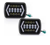 LORSKRD Faro Principale Fari Faro Faro Anteriore Quadrato A LED Bianco Con Luce Diurna E Indicatori Direzione Ambra 90W 7x6'' 5x7 Per Dodge Per Ramcharger Per Ram Per Pickup W250