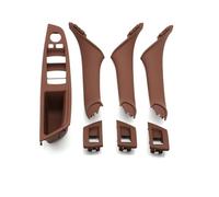 LORSKRD Interni Auto Plastica Porta Bracciolo Finestra Interruttore Pannello Maniglia Per BMW Serie 5 Per F10 Per F11 Per F18 Maniglie Porte Interne(LHD Brown 7)