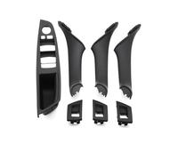 LORSKRD Interni Auto Plastica Porta Bracciolo Finestra Interruttore Pannello Maniglia Per BMW Serie 5 Per F10 Per F11 Per F18 Maniglie Porte Interne(LHD Black 7)