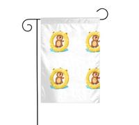 L'orso nuoto YYHWHJDE Le dimensioni precise di questa bandiera da giardino sono 30,5 x 45,7 cm, che è un rapporto dorato accuratamente progettato. Si adatta perfettamente alla stragrande maggioranza