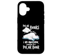 L'orso polare dei cartoni animati è fantastico, io sono un orso polare Custodia per iPhone 16