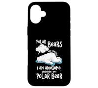 L'orso polare dei cartoni animati è fantastico, io sono un orso polare Custodia per iPhone 16 Plus