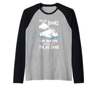 L'orso Polare dei Cartoni Animati è Fantastico, io Sono Un Orso Polare Maglia con Maniche Raglan