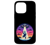 L'orso polare ha rapito il rapimento dello spazio esterno della navicella spaziale aliena Custodia per iPhone 14 Pro Max