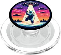 L'orso polare ha rapito il rapimento dello spazio esterno della navicella spaziale aliena PopSockets PopGrip per MagSafe