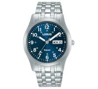 Lorus Classico Quadrante Sunray Blu Con Giorno/Data (38 Mm)/Acciaio RXN77DX9