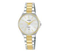Lorus Orologio analogico al quarzo da donna con bracciale in acciaio inossidabile, Argento/Oro - RJ270BX9