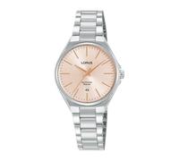 Lorus Orologio analogico al quarzo da donna con bracciale in acciaio inossidabile, Argento/Rosa - RJ269BX9