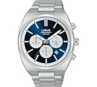 Lorus Orologio analogico al quarzo da uomo con bracciale in metallo, Argento/Blu - RT363KX9