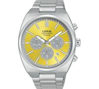 Lorus Orologio analogico al quarzo da uomo con bracciale in metallo, Argento/Giallo - RT367KX9